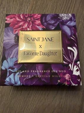 Saint Jane x Favorite Daughter Lip and Fragrance Oil Duo - Purple Floral